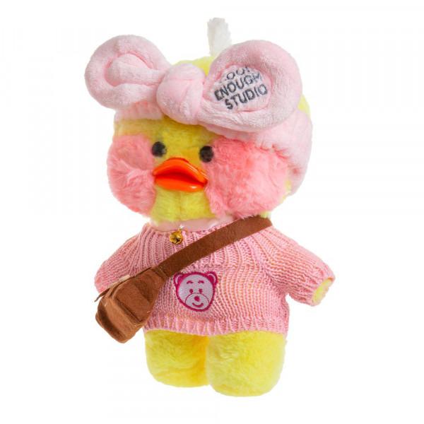 Мягкая игрушка уточка Лалафанфан с одеждой плюш/холлофайбер DAC-09