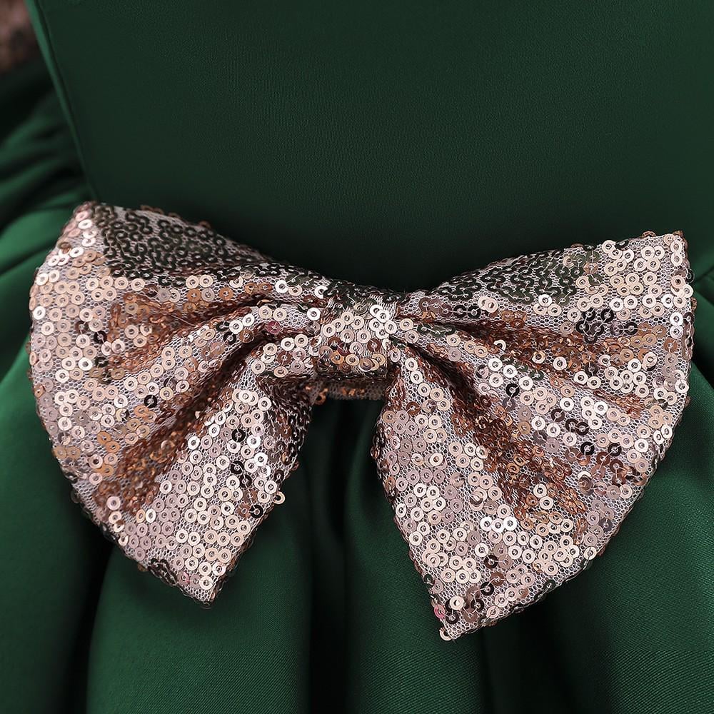 Платье праздничное 110 см Зеленый (23992023) - фото 6 Платье праздничное 110 см Зеленый (23992023) - фото 6