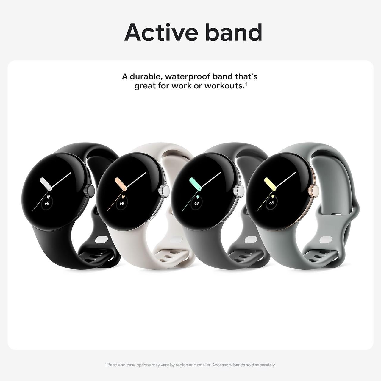 Ремінець Google Active Band для Pixel Watch 1/2/3 Obsidian (GA03263) - фото 8 Ремінець Google Active Band для Pixel Watch 1/2/3 Obsidian (GA03263) - фото 8