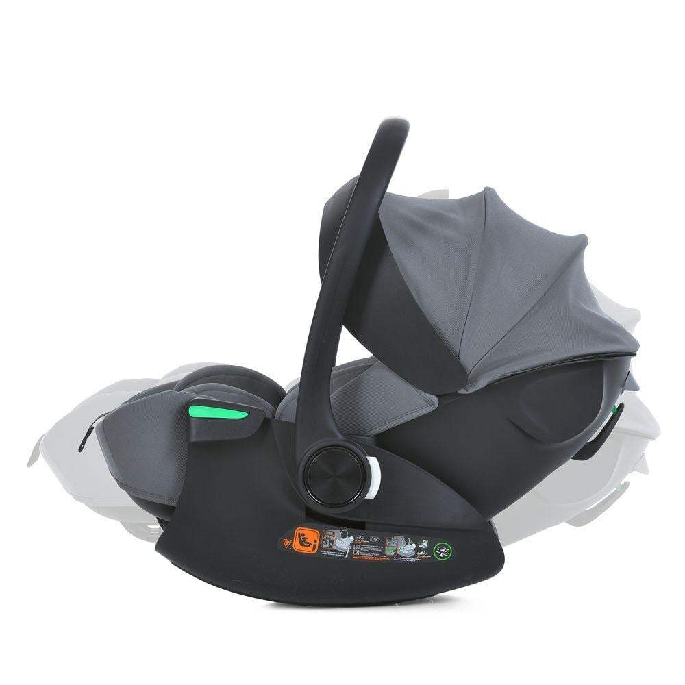 Автокрісло-бебікокон El Camino i-FLOW i-SIZE R129 для зросту 40-87 см 3-точкове з боковим захистом Сірий (30329186) - фото 7