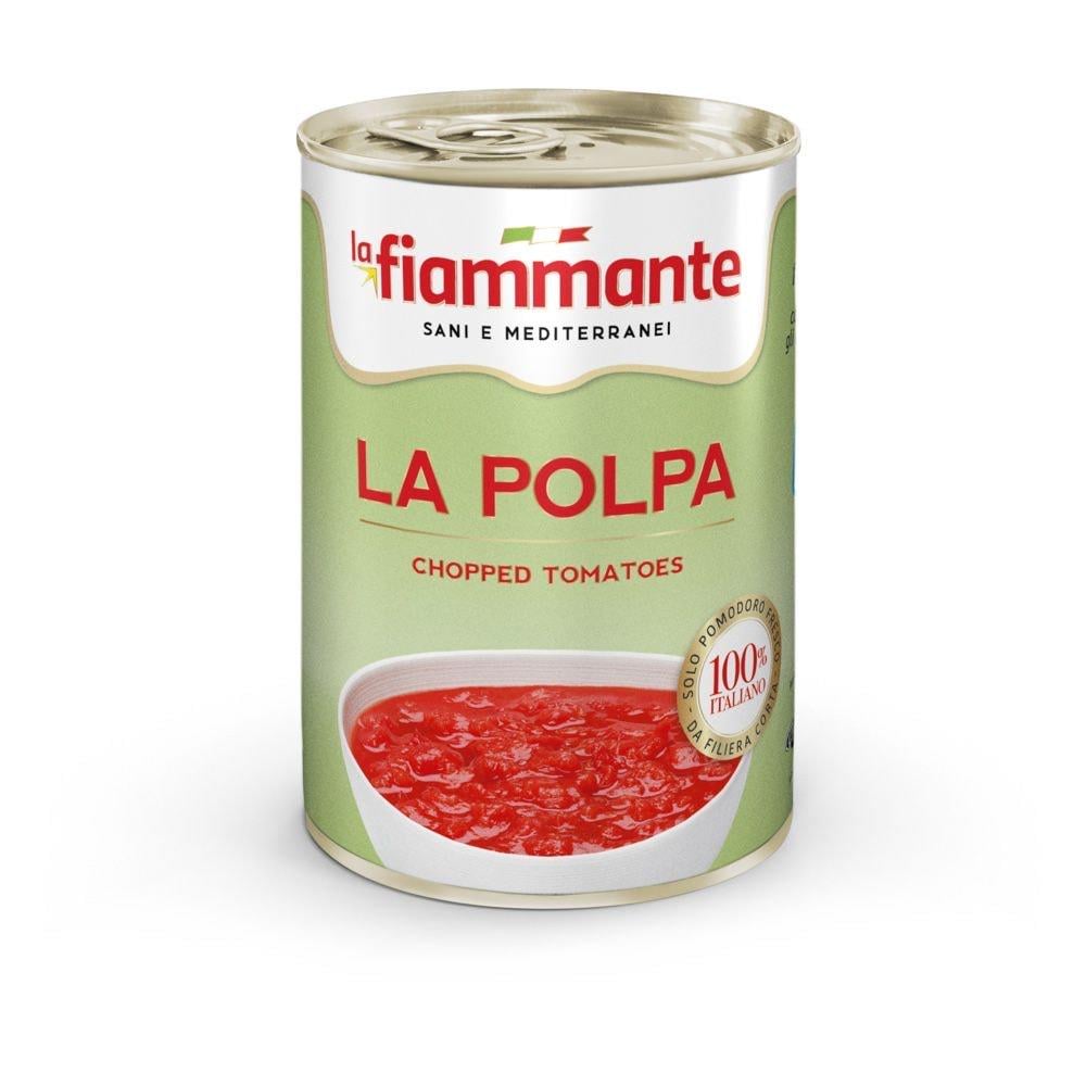 Томати шматочками очищені La Fiammante у власному соку 400 г (8001737204053) Томати шматочками очищені La Fiammante у власному соку 400 г (8001737204053)