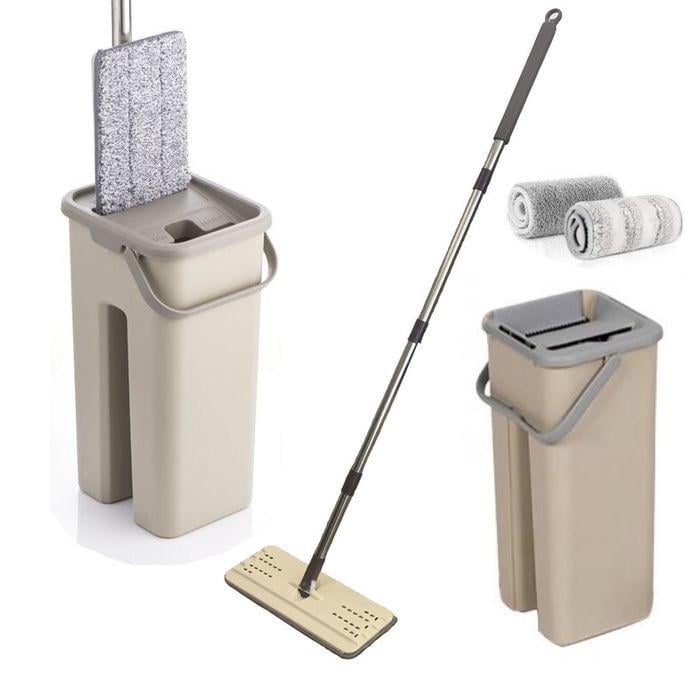 Швабра с ведром и самоотжимом Spin Mop Scratch Cleaning 360 - фото 4