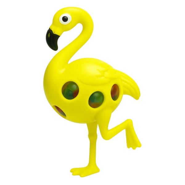 Игрушка-антистресс Фламинго с орбизами сквиш 13 см Желтый (26767684)