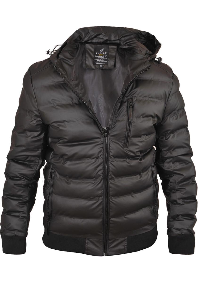 Куртка демісезонна чоловіча Fudiao 23-5836B Чорний (23-5836_43_66)