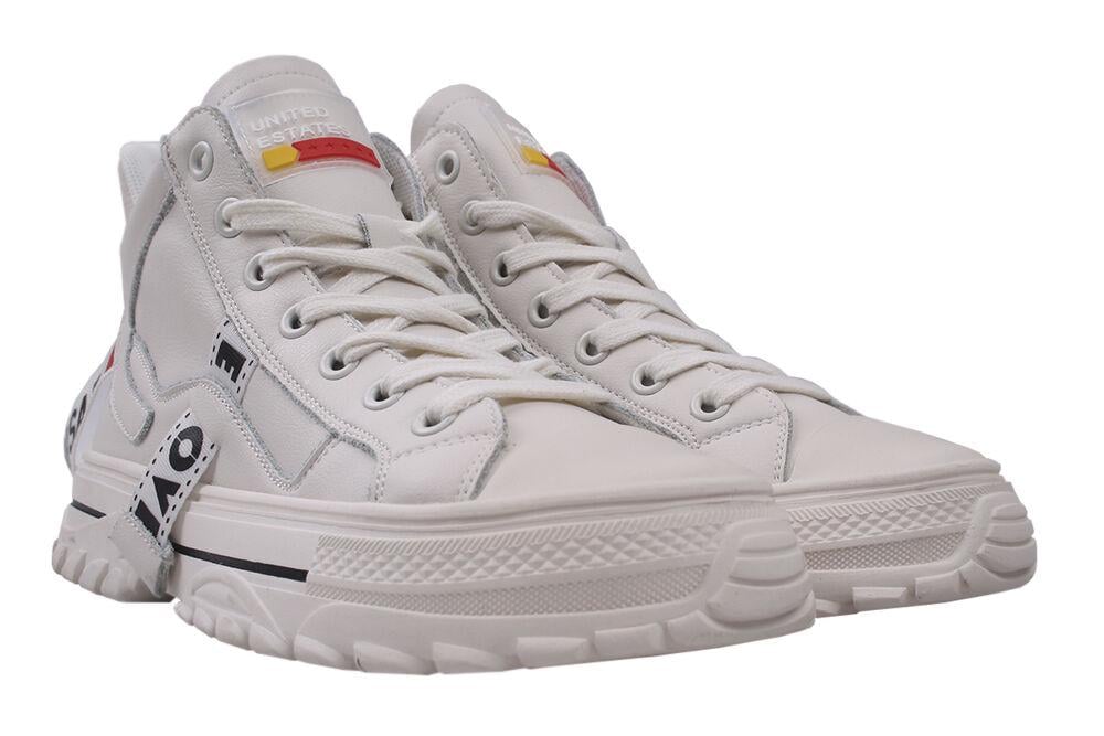 Кеды женские Arees из кожи Белый (1-20DHC 40)