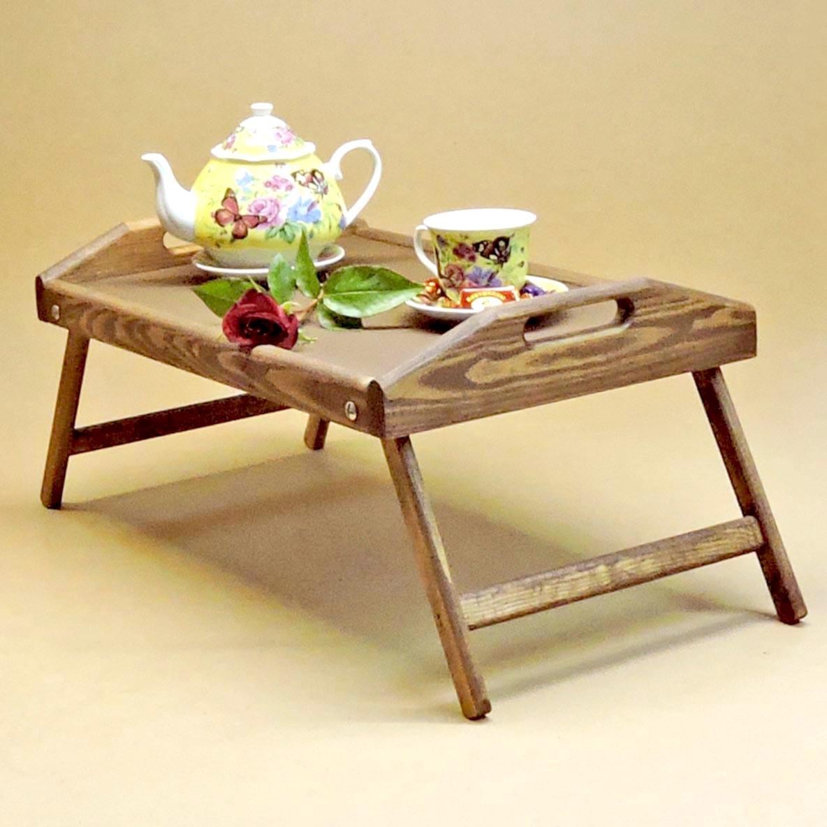 Столик-поднос для завтрака из дерева Флорида Мускат (СТП-000407)