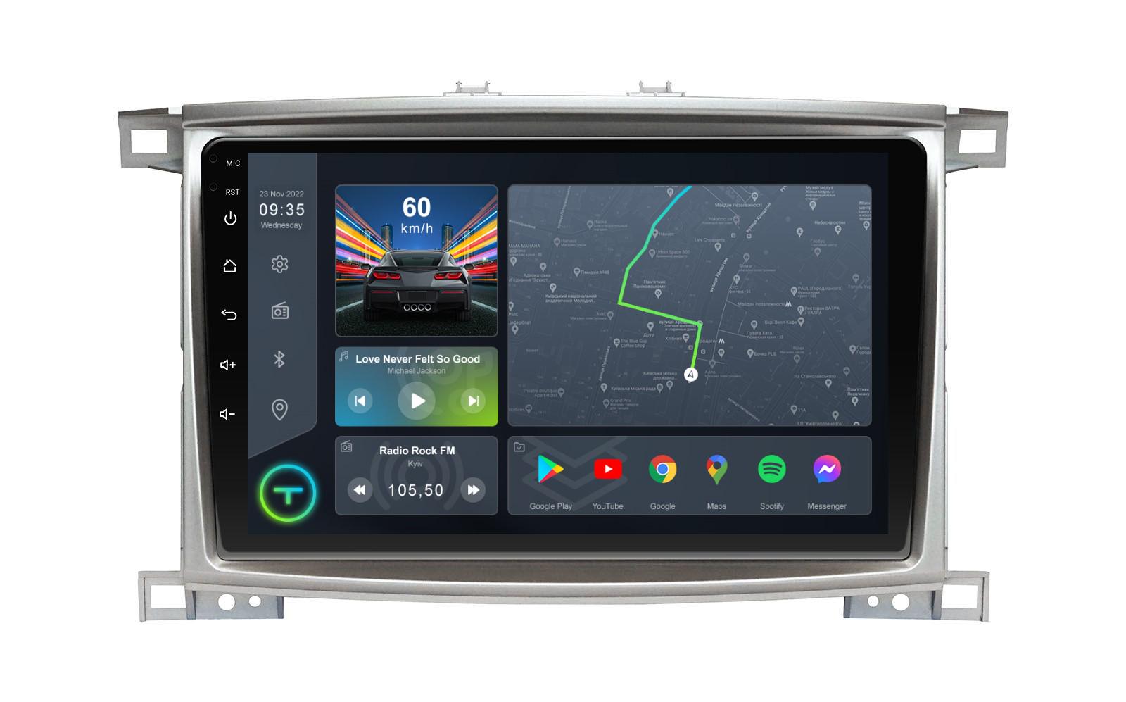 Автомагнитола штатная Torssen F10232 для Toyota LC100 4G/Carplay/DSP 2/32 GB 10" (20220818)