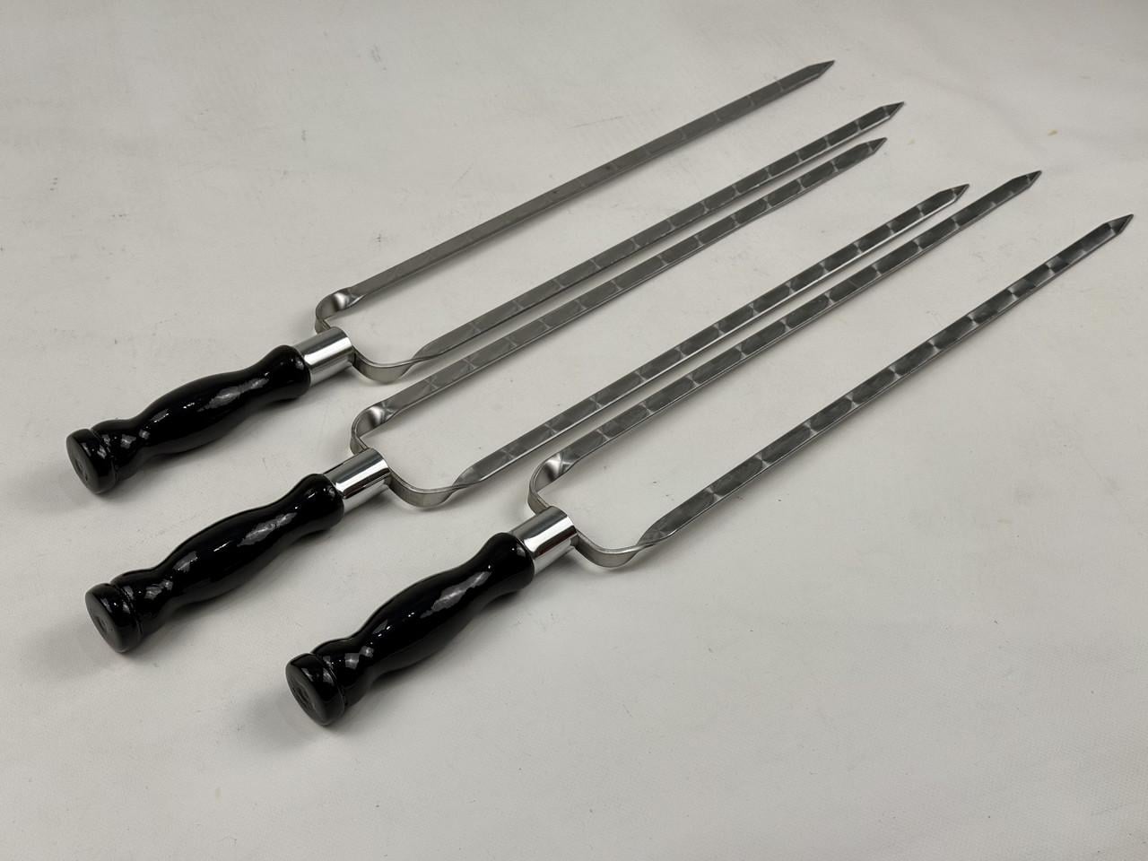 Набор шампуров Grillmaster с деревянными ручками 3 шт. Черный (10-164-SH-3109)