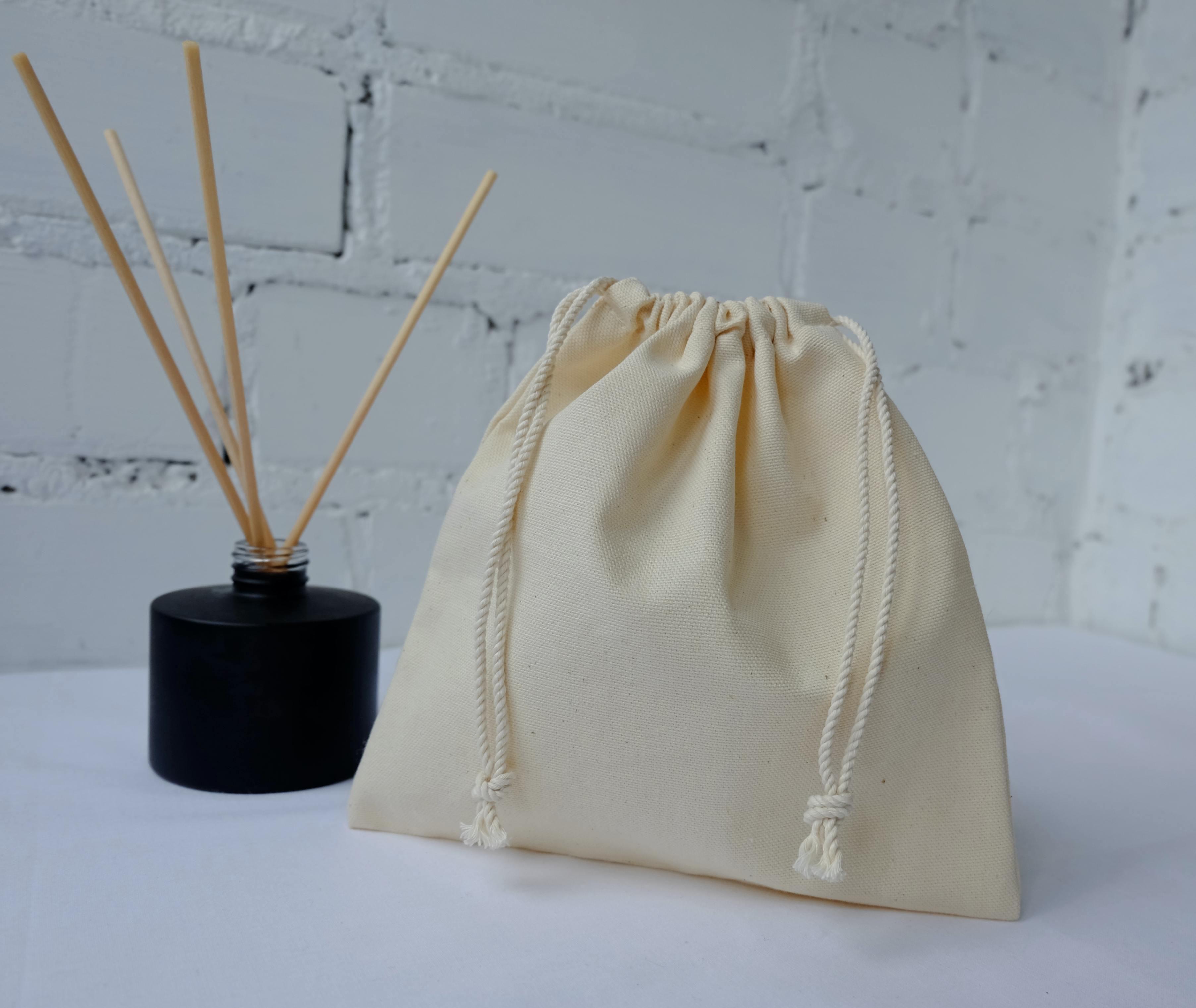 Мішок текстильний для зберігання та пакування 20х20 см Бежевий (29186773)