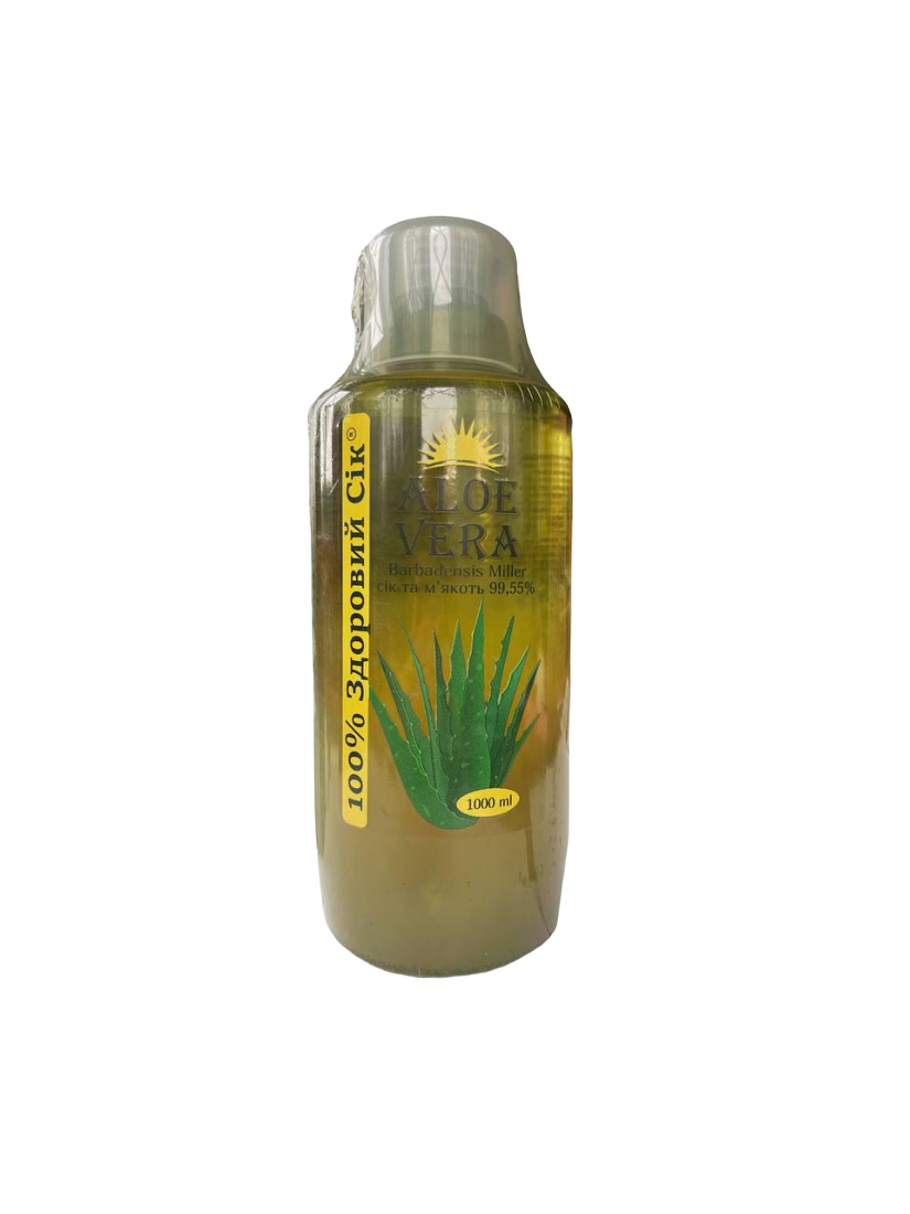 Сік алое вера Barbadensis Miller з м'якоттю 1 л (СА1000)