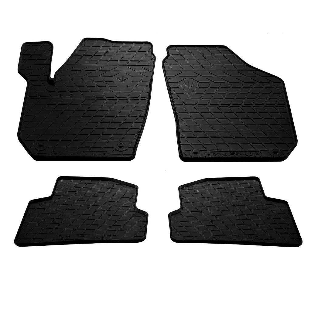 Резиновые коврики Stingray для Skoda Fabia 2007-2014 гг. резина Черный