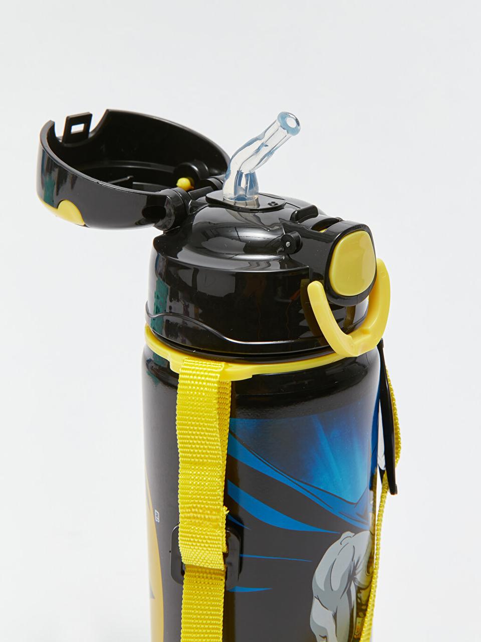 Детская бутылка для воды напитков с трубочкой Бэтмен Marvel 600 мл - фото 3 Детская бутылка для воды напитков с трубочкой Бэтмен Marvel 600 мл - фото 3