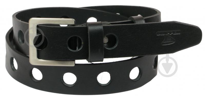 Кожаный ремень Skipper 110-130 x 3.8 см Черный (1071-38)