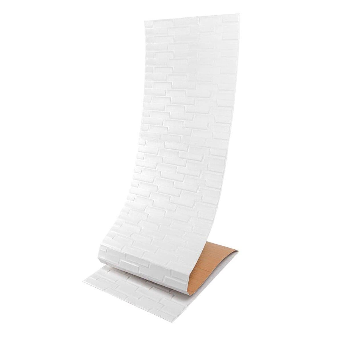 3D-панель Sticker Wall SW-00001335 самоклеящаяся 19600x700x5 мм Белый (991943556)