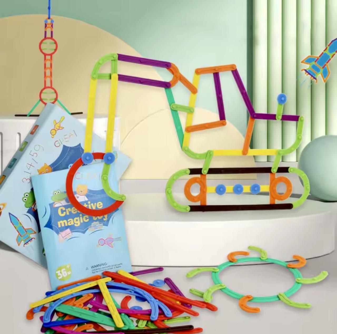 Конструктор Магический креатив гибкий из 81 палочки (57) - фото 7 Конструктор Магический креатив гибкий из 81 палочки (57) - фото 7