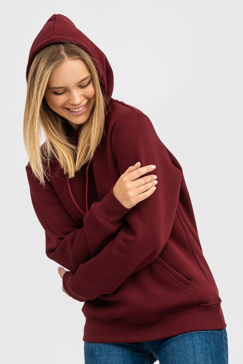 Худи утепленные RAY BASIC U0401 UNISEX S Бордовый - фото 5 Худи утепленные RAY BASIC U0401 UNISEX S Бордовый - фото 5