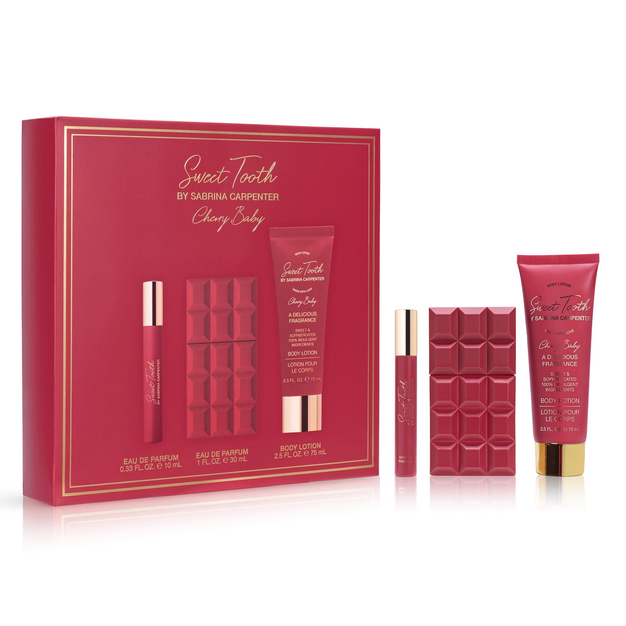 Парфумерний набір Sabrina Carpenter Cherry Baby вода для жінок 30 мл і 10 мл і лосьйон для тіла 75 мл (679806)