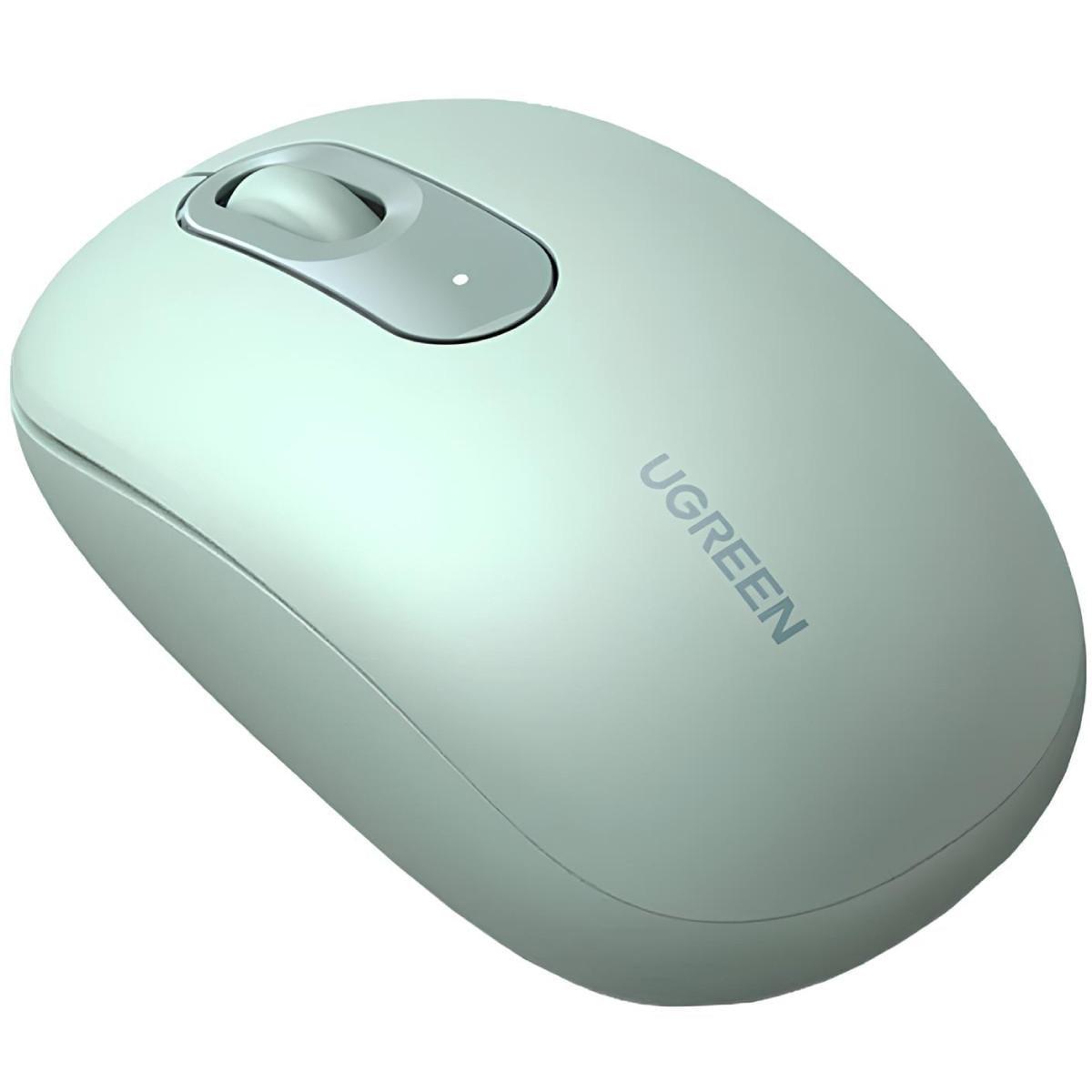 Комп'ютерна мишка бездротова UGREEN MU105 2400 dpi 3 кнопки 2,4 гГц Зелений (36260738)