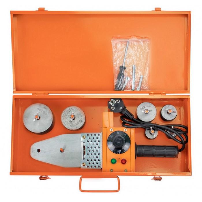 Паяльник для пластиковых труб полипропиленовых ПВХ в металлическом кейсе 600 Вт - фото 3