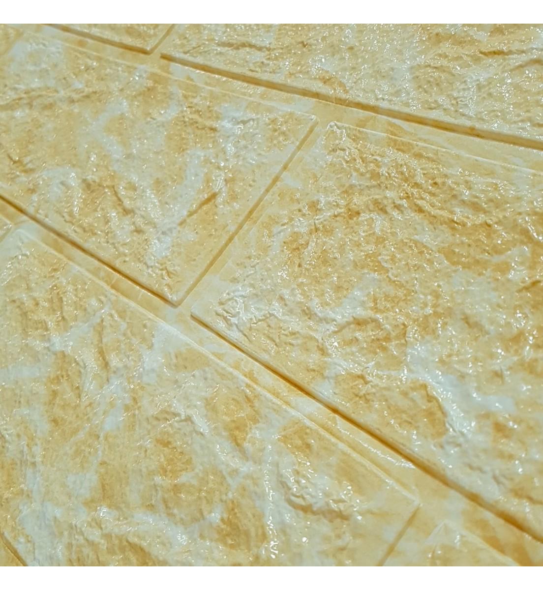 3D-панель под мраморный кирпич самоклеющаяся 3080x700x3 мм Бежевый - фото 4 3D-панель под мраморный кирпич самоклеющаяся 3080x700x3 мм Бежевый - фото 4