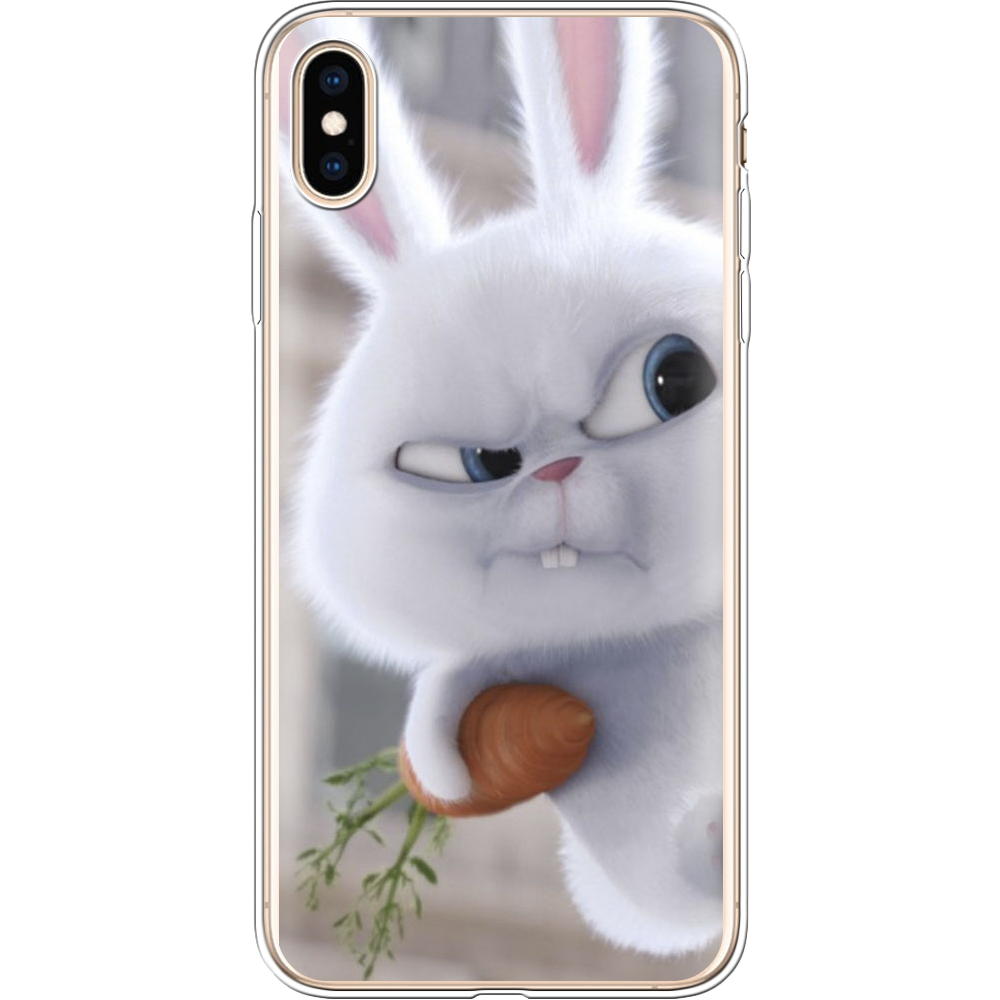 Чохол Boxface iPhone XS Max Rabbit Snowball Прозорий силікон (35321-up1116-35321)