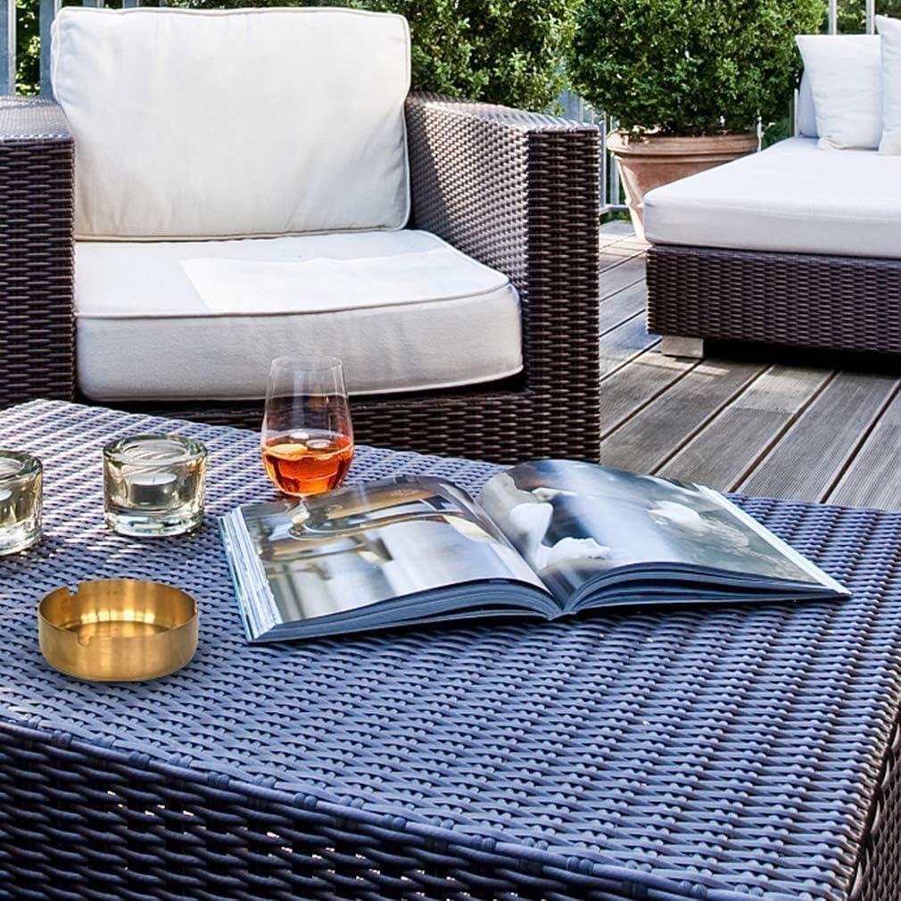 Попільниця настільна з нержавіючої сталі 8х3 см Золотистий (27086292) - фото 4 Попільниця настільна з нержавіючої сталі 8х3 см Золотистий (27086292) - фото 4