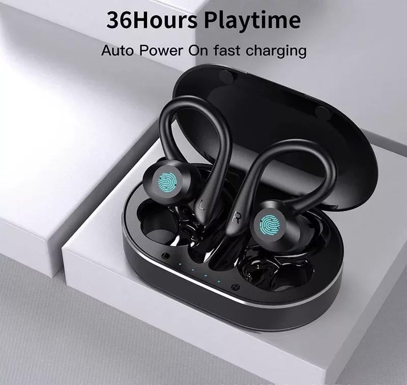 Навушники бездротові TWS Q23 з індикатором заряду Чорний - фото 12 Навушники бездротові TWS Q23 з індикатором заряду Чорний - фото 12