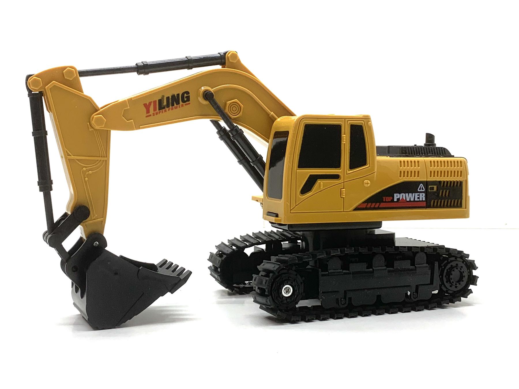 Екскаватор гусеничний A-Toys на радіокеруванні з рухомим ковшем 26 см Жовто-чорний (163-E8216A) - фото 4 Екскаватор гусеничний A-Toys на радіокеруванні з рухомим ковшем 26 см Жовто-чорний (163-E8216A) - фото 4