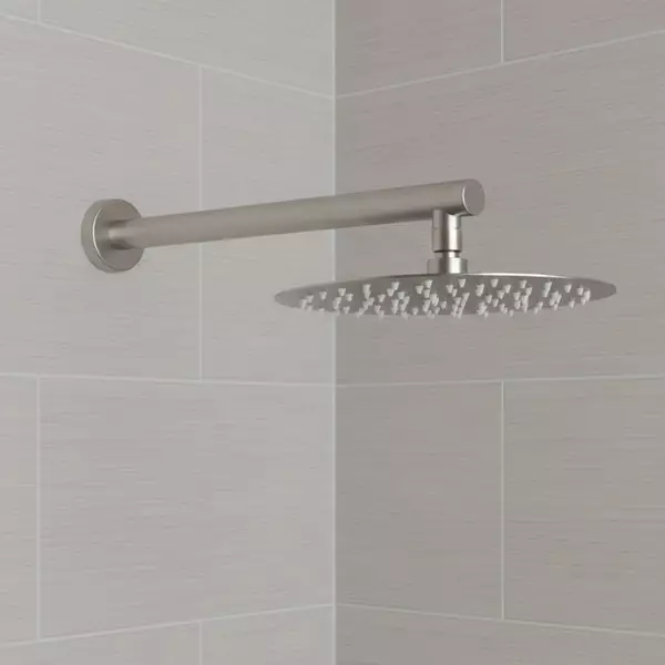 Воронка верхняя душевая Devit Flow D113000000110BN-1 с кронштейном ⌀ 250 мм Brushed Nickel (35675161)