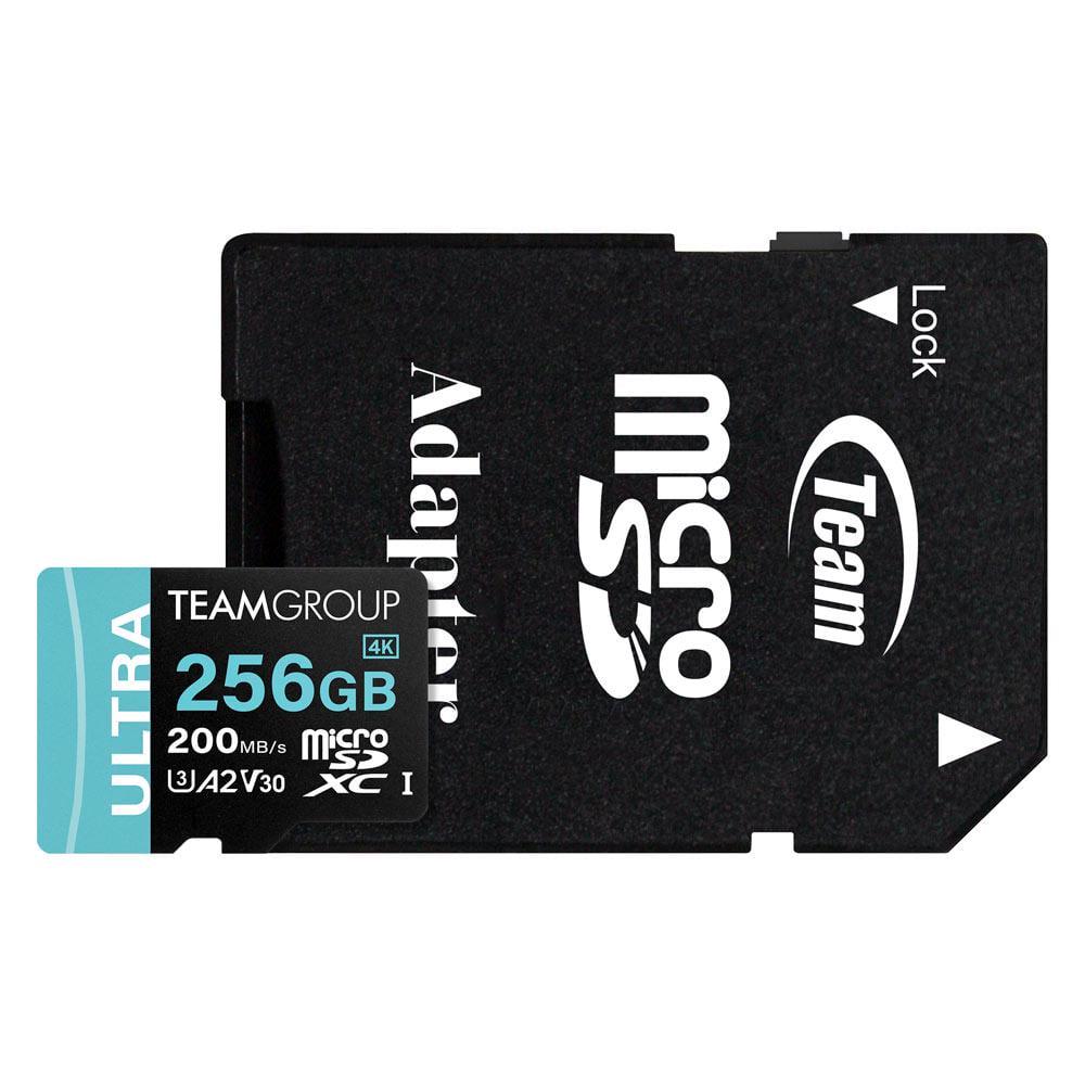 Карта Team Group UltramicroSDXC 256 Gb UHS-I/U3 Class 10 с адаптером скорость до 200/150 МБ/с (635147)