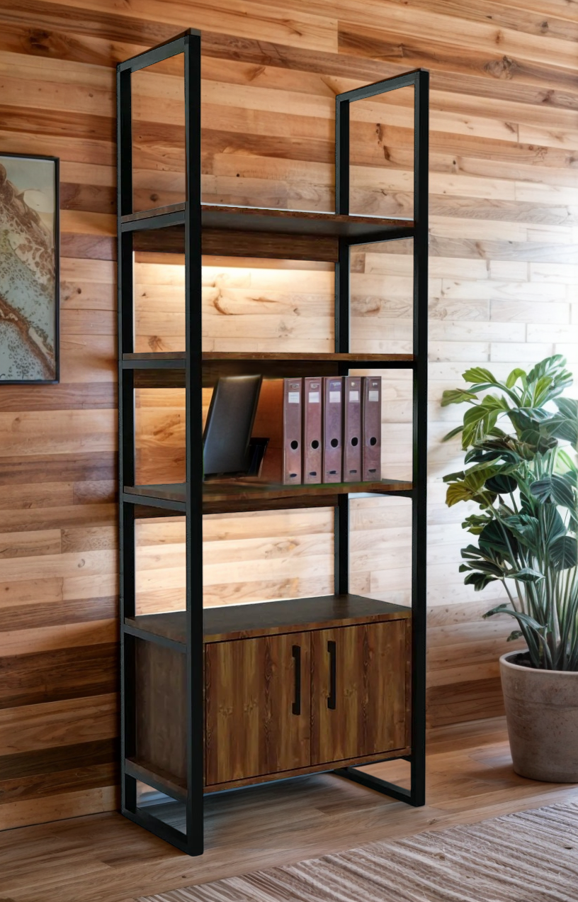 Стеллаж офисный Tobi Sho LOFT Volcano СЛВ/2 для документов 600x400x1900 мм Фаервуд