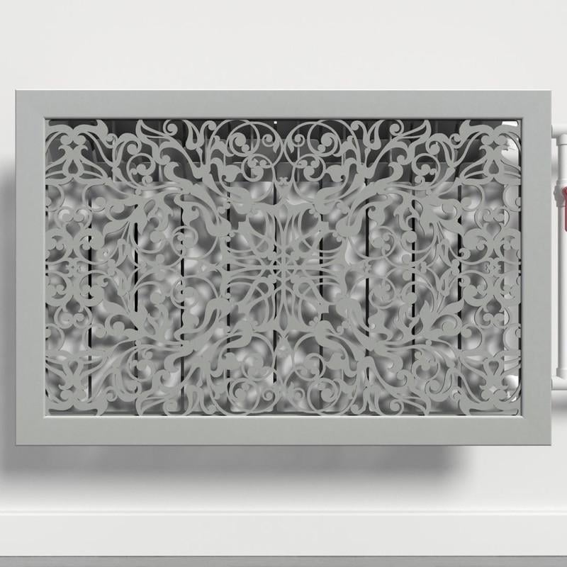 Решетка-экран на батарею SMARTWOOD 900 мм Серый Бетон (R20103109)