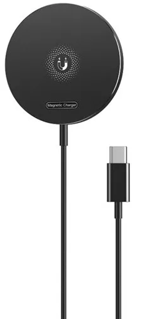 Зарядное устройство беспроводное XO CX022 Magnetic 15W Qi MagSafe 1,2 м Black