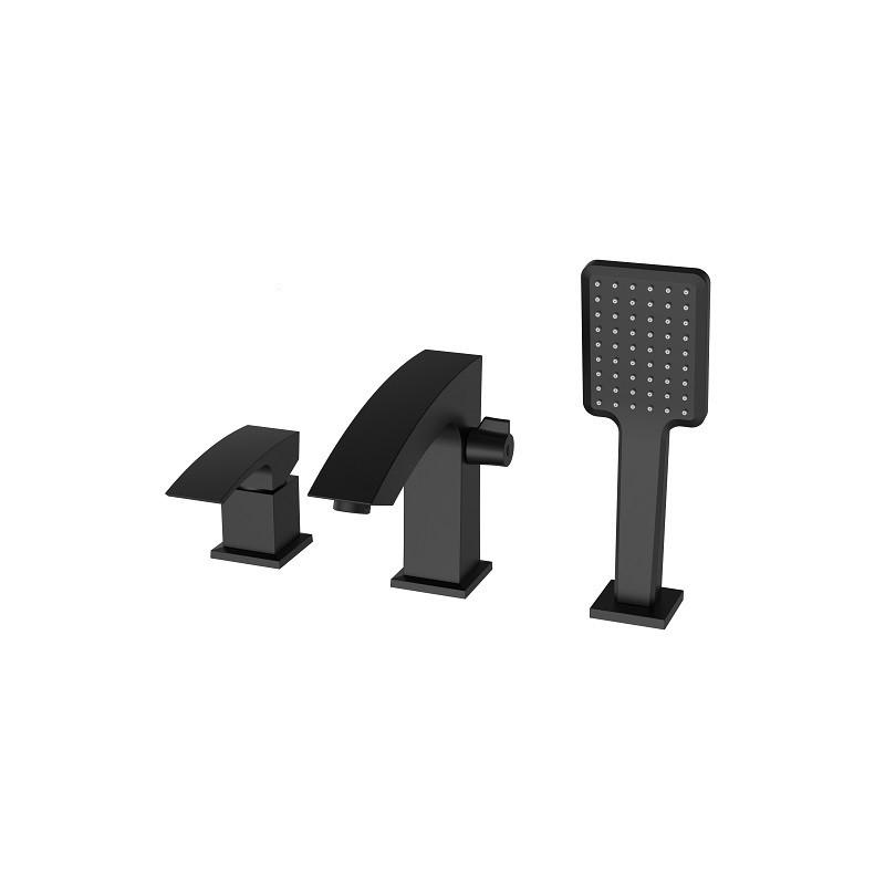 Смеситель на борт ванны KOER KB-43007-05 на 3 отверстия Черный (KR3453)