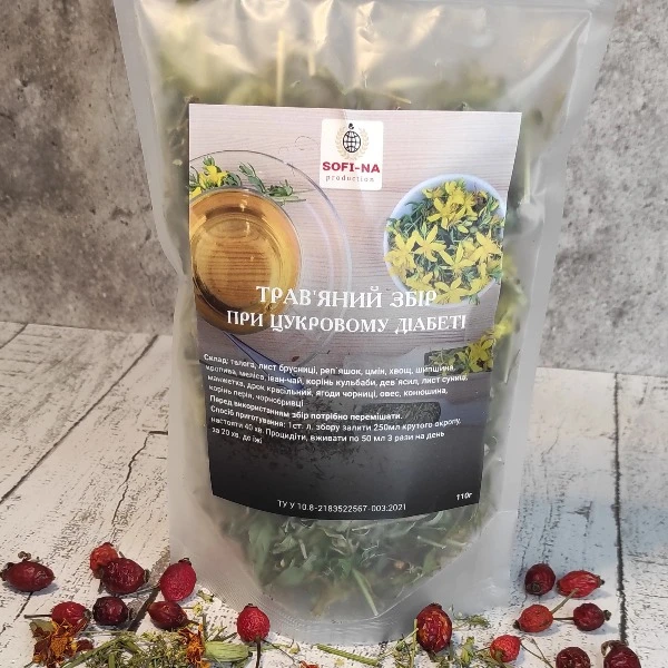 Сбор травяной при сахарном диабете 110 г (32087106)