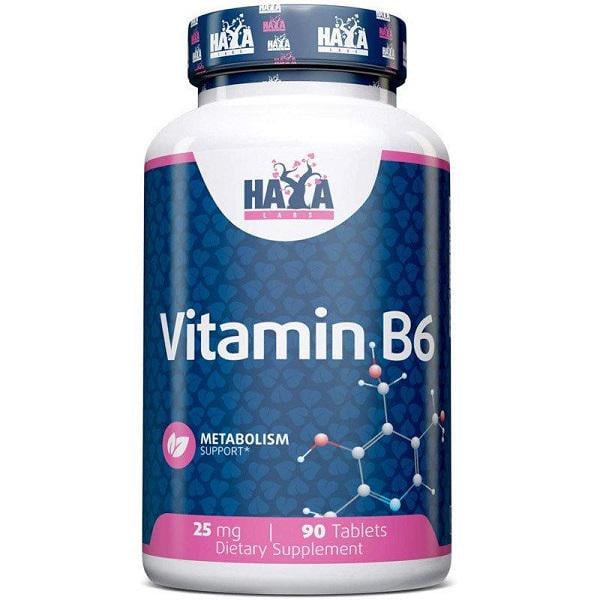 Пірідоксин Haya Labs Vitamin B6 25 мг 90 таб.