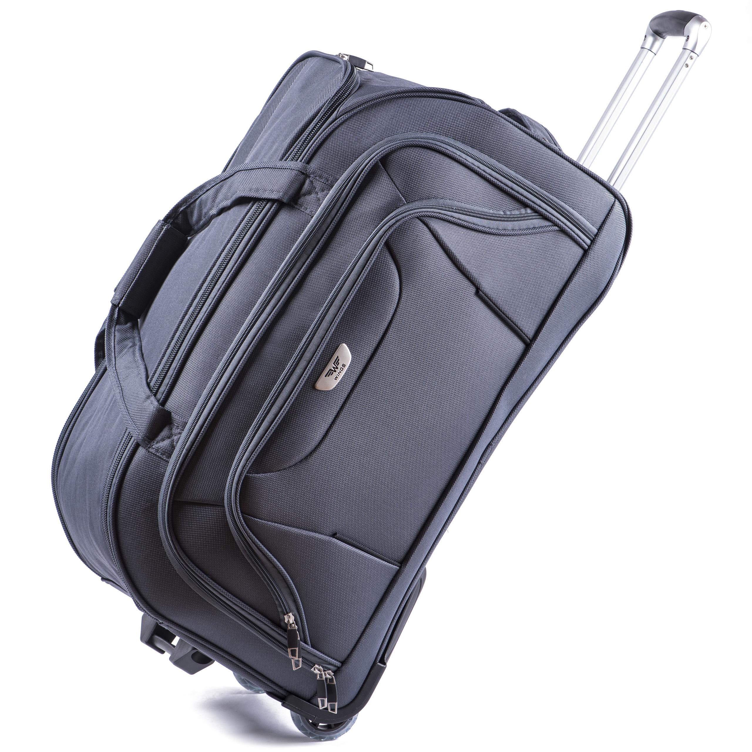 Сумка дорожная Wings c1055 50 л на 2 колесах Серый (10228265) - фото 7 Сумка дорожная Wings c1055 50 л на 2 колесах Серый (10228265) - фото 7