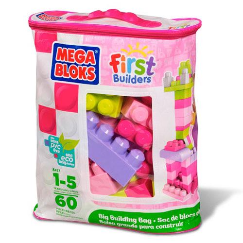 Конструктор в мешке Mega Bloks DCH54 60 дет. Розовый