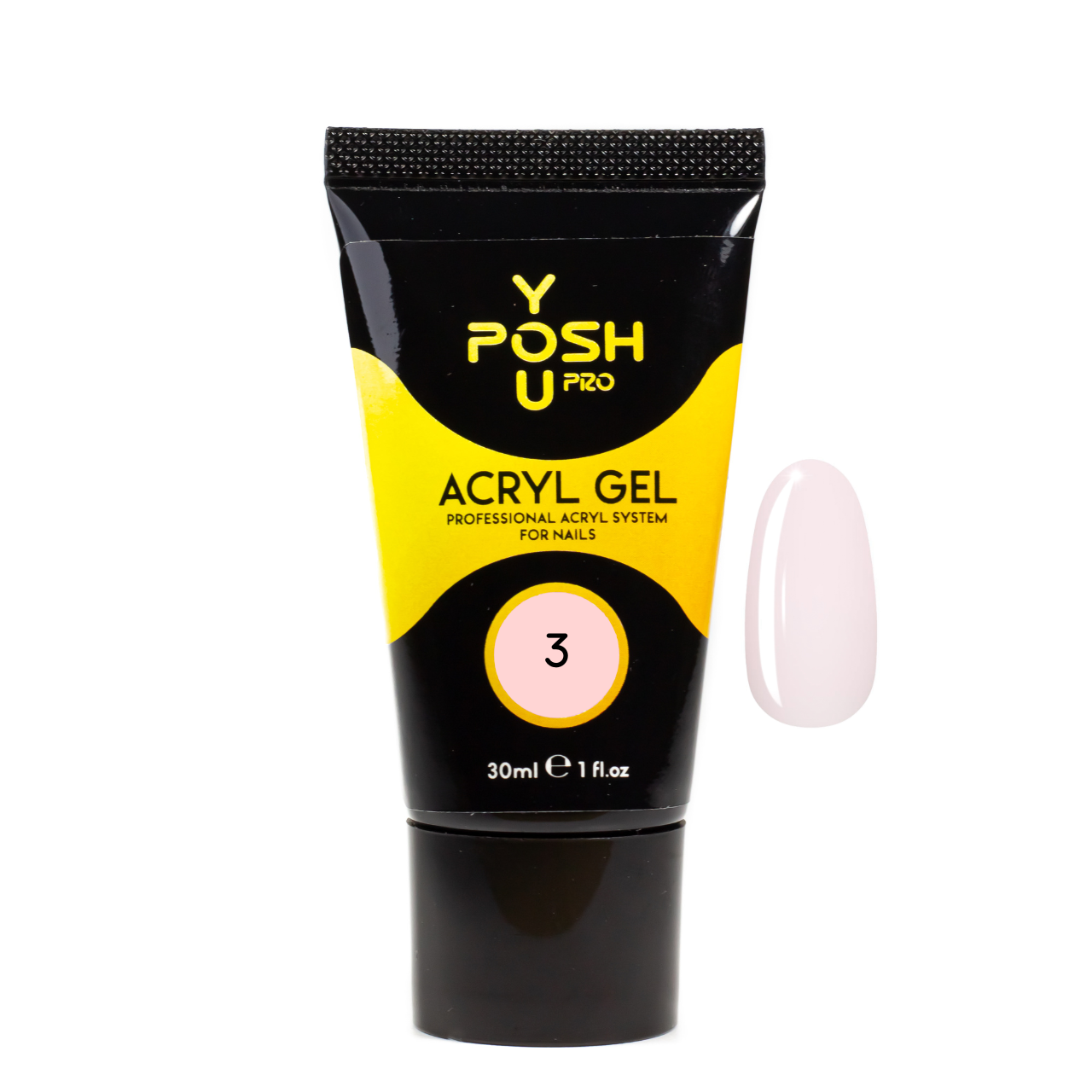 Акригель для наращивания ногтей YouPOSH Acrygel Gel 30 мл №3 (23938768)