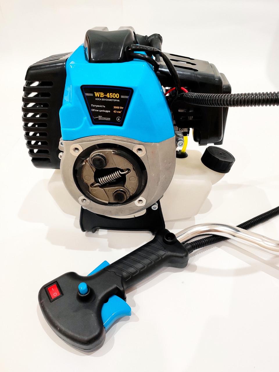 Двигатель для мотокосы Werk WB-4500 в сборе с ручкой газа 43 см3 (1283)