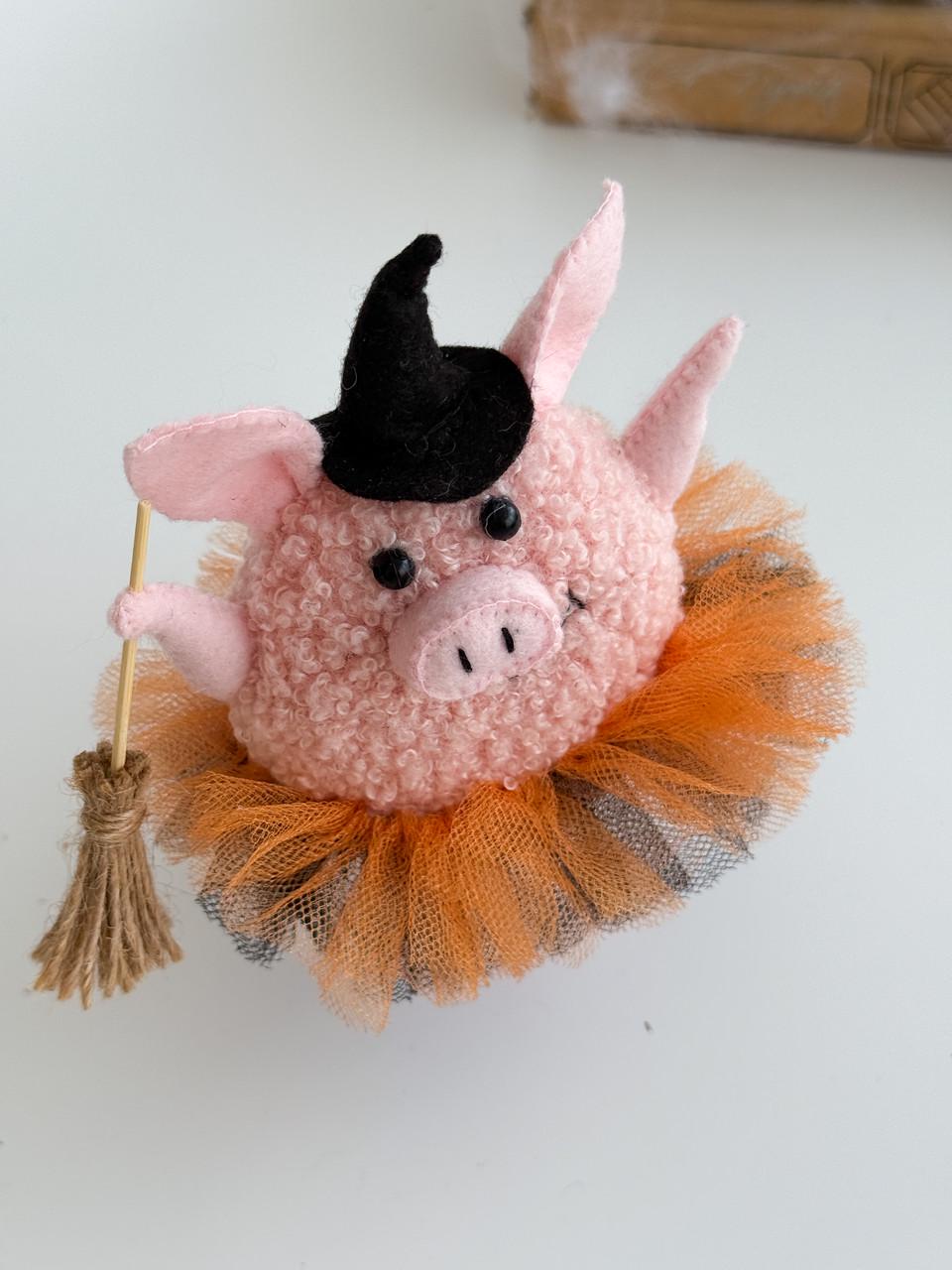 Игрушка Свинка-Ведьмочка и букле (29528491) - фото 3