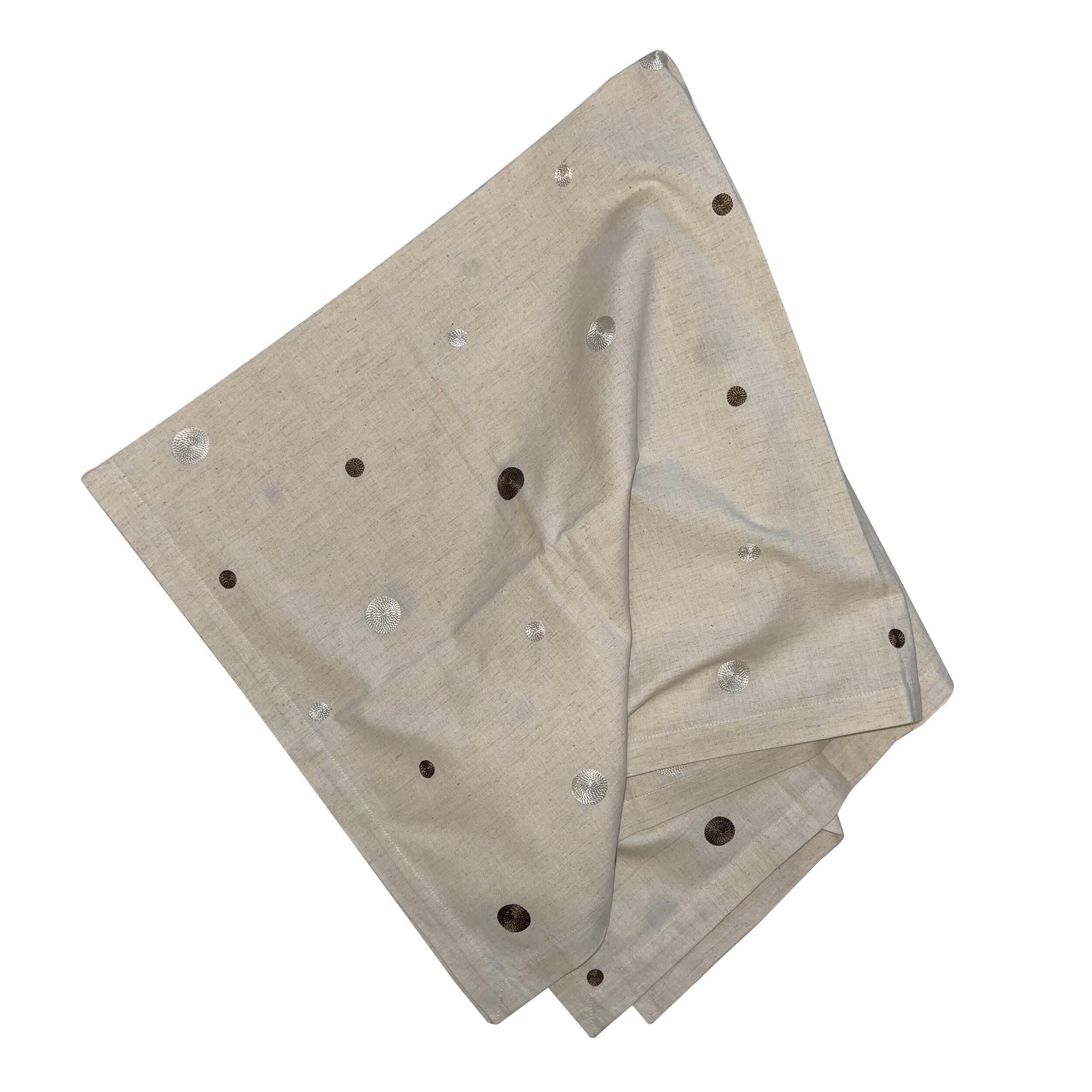 Скатерть декоративная Silk Route 100x100 см Светло-серый (1791)