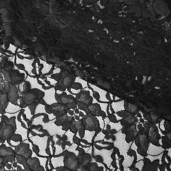 Ткань гипюр IDEIA Индонезия 1,45 м Черный (2200004070964)