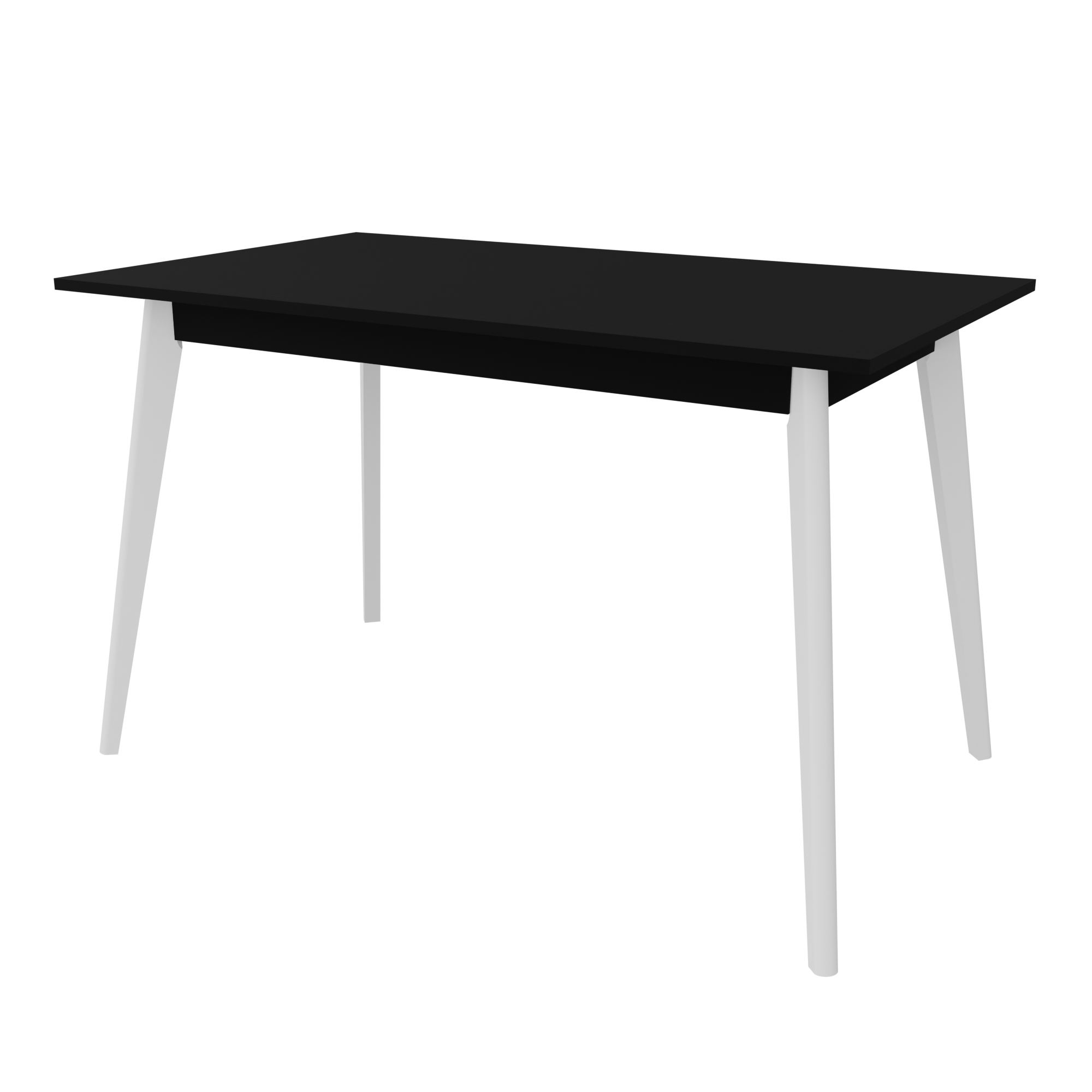 Стол Неман БОН 1180х680 мм Черный/Белый
