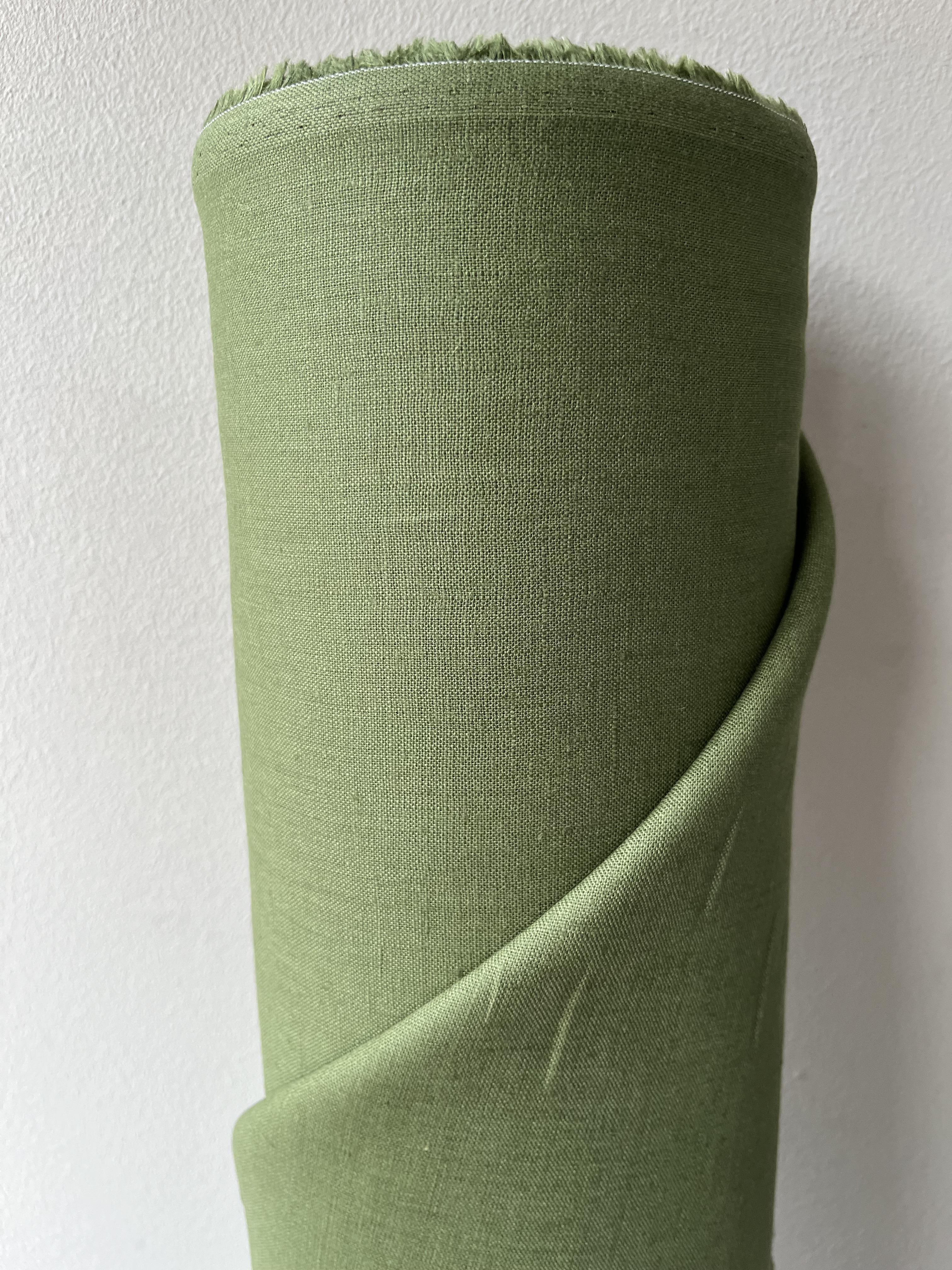 Ткань льняная костюмная Linen Plus 148 см 372 Оливковый - фото 6 Ткань льняная костюмная Linen Plus 148 см 372 Оливковый - фото 6