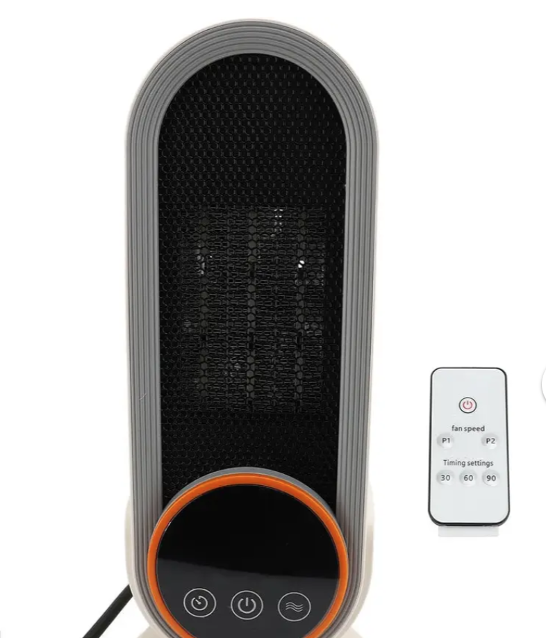 Электрообогреватель компактный E68S с пультом 1200 Вт Черный (234586677)