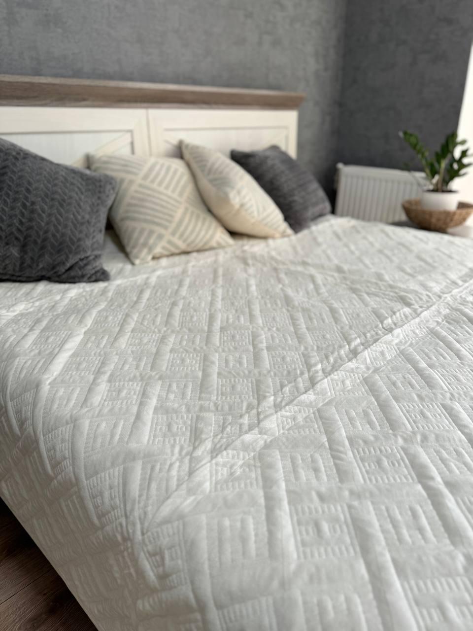 Плед велюровый Макси 230х260 см Белый (14071065) - фото 2 Плед велюровый Макси 230х260 см Белый (14071065) - фото 2