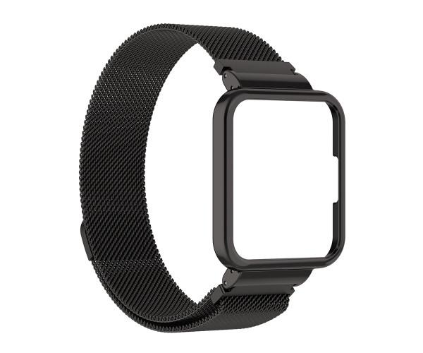 Ремешок для смарт-часов Milanese Magnetic для Xiaomi Redmi Watch 2 Lite Черный Ремешок для смарт-часов Milanese Magnetic для Xiaomi Redmi Watch 2 Lite Черный