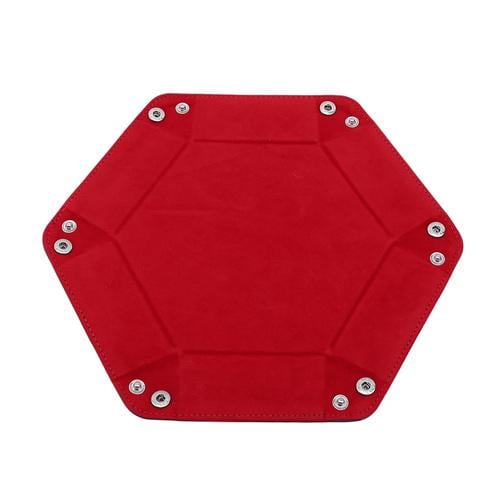 Шестиугольный лоток для бросания кубиков Красный (2328-61b27)