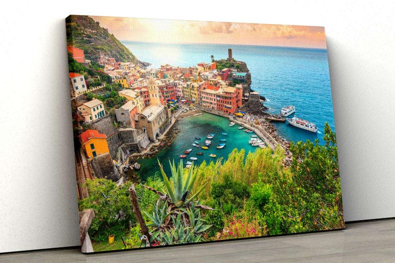 Картина на холсте KIL Art Город у моря 51x34 см (77)